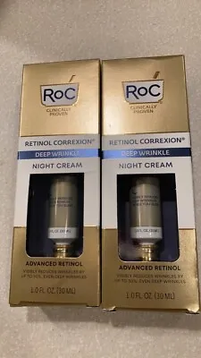 Roc Retinol Correxion Deep Wrinkle Night Cream 1.0 Oz Ea 2pk • $49.99