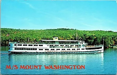 MS Mount Washington Lake Winnipesaukee New Hampshire NH Postcard Cancel PM WOB • $3