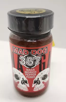 Mad Dog 357 Naga Morich Pepper Puree Hot Sauce 2 Oz NEW Made In USA • $14.95