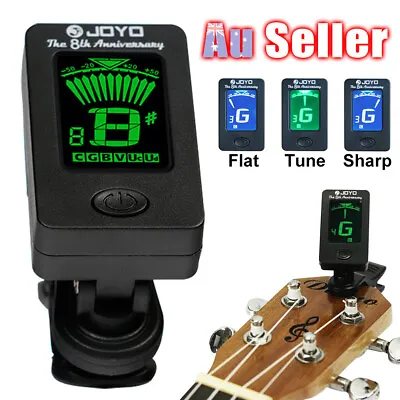 $11.79 • Buy JOYO Digital Tuner Bass Guitar Violin Ukulele Bright LCD+Battery Multifunction