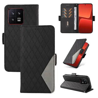 Case For Xiaomi Note 13 12T K50i 13T Splicing PU Leather Wallet Case Phone Cover • $13.11