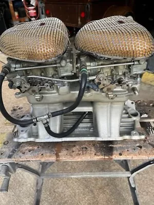 Edelbrock SBC Chevy TR1Y Tunnel Ram Intake Manifold 2-Holley 450 Carburetors • $1329.99
