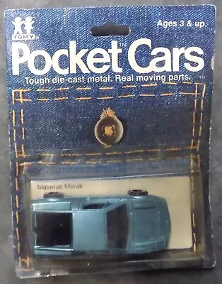Tomy Pocket Cars 1/64 Maserati Merak Blue Mint Condition Car - Package As-Is • $12.50
