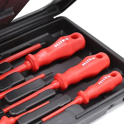Hilka Insulated Screwdriver Set 1000v VDE GS Insulated Slotted Phillips Drivers • £12.75