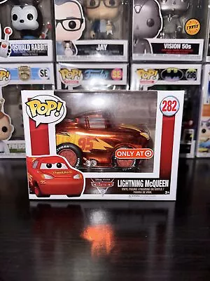 Funko Pop! Lightning Mcqueen #282 Metallic Disney Cars Target Excl. W Pop Stack • $99.99