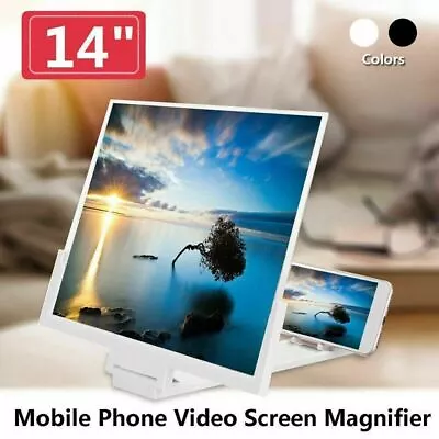 14  Smartphone Screen Magnifier 3D Video Mobile Phone Amplifier Stand Bracket US • $10.02