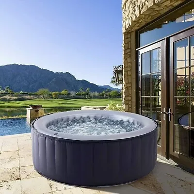 Inflatable Hot Tub 4 Person 118 Jets  Indoor Outdoor Built In Smart Filter • £179