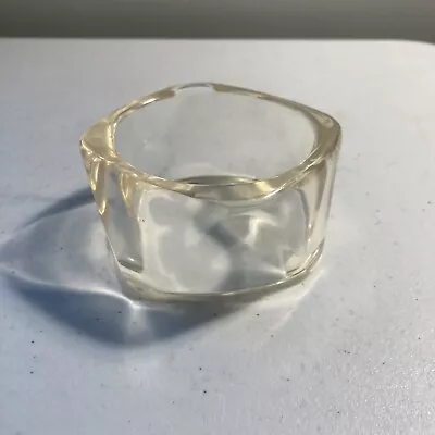 Vintage Mid Century Clear Lucite Bangle Chunky Heavy 109grams MCM 1960s Mod • $19.30