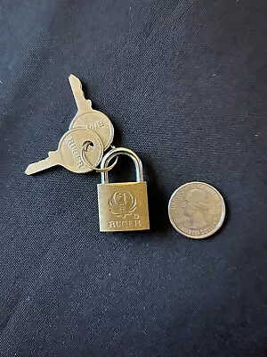 Vintage Ruger Brass Lock With Keys (Miniature Gun Lock) • $7.99