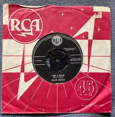 MELVIN ENDSLEY - I GOT A FEELIN’ Rare UK 1958 / ROCK ’N’ ROLL ROCKABILLY / VG++ • $12.43