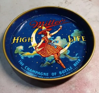 Vintage 1950s Miller High Life Beer Tray Milwaukee Memorabilia  • $69.49