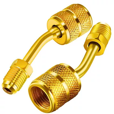 2* R410A Charging Vacuum Port Adapter Mini Split Air Conditioner Brass Converter • $10.39