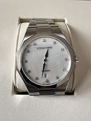 Concord Mariner Diamond White Mother Of Pearl Dial Men's Watch 41mm  (SPG049696) • $675