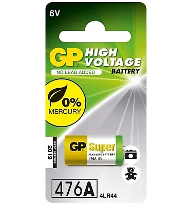 1 X GP 476A 6V Alkaline Super Batteries 4LR44 A544 V4034PX 28A 4G13 • £3.75