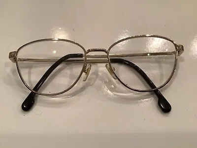 Vintage VERSACE Gold WIRE EYEGLASS FRAMES Only • $40
