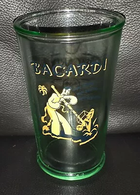 Rare Collectable Bacardi Rum Glass Tumbler Great Used Condition Limited Edition • $20