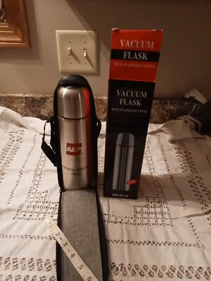$3 • Buy 18/10 Stainless Steel Vacuum Flask Thermos 0.5L Vinyl Carrying Case Bullet Line 