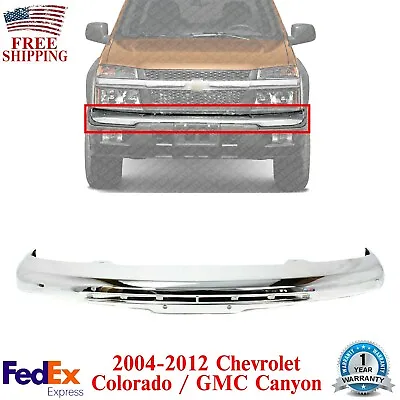 Front Bumper Face Bar Chrome Without Bracket For 2004-2012 Colorado / GMC Canyon • $174.32