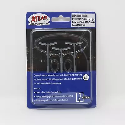 Atlas 70000160 Parking Lot Light Gray Cool White LED N Scale Model Train Layout • $14.41