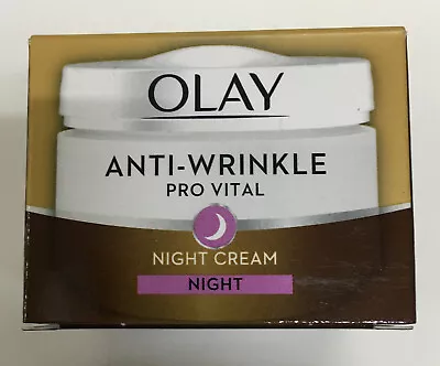 #Olay Anti-Wrinkle PRO VITAL Night Cream 50ml Free Postage • £9.99