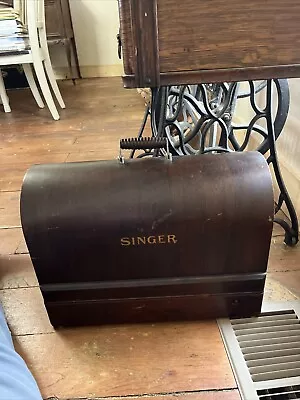 Singer Vintage 1952 Electric Sewing Machine BZ 9-8 Bent Wood Case Centennial • $125