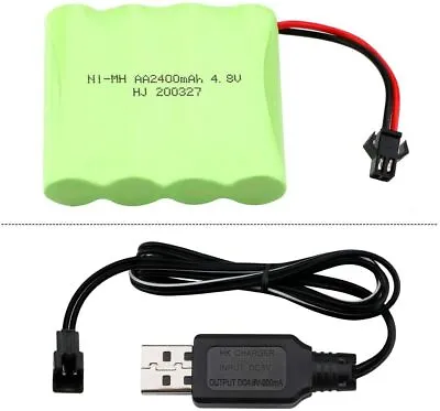 4.8V 2400mAh Battery Rechargeable For Electric Toy Remote Control Car Boat AU • £10.89