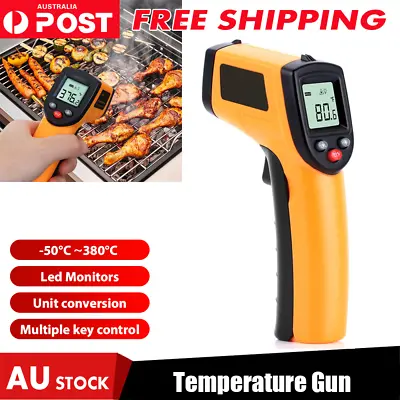 LCD Digital Temperature Gun Non-contact Laser IR Thermometer Temp Meter -50~600℃ • $18.49