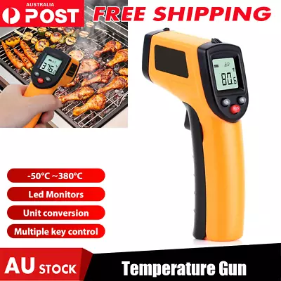 Temperature Gun Non Contact Digital Laser Infrared Thermometer Lcd Ir Temp Meter • $18.33