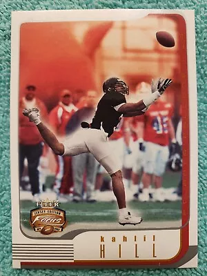 2002 Fleer Focus Je Kahlil Hill Rookie Jersey Numbers Century 51/114 Atlanta Rc • $2