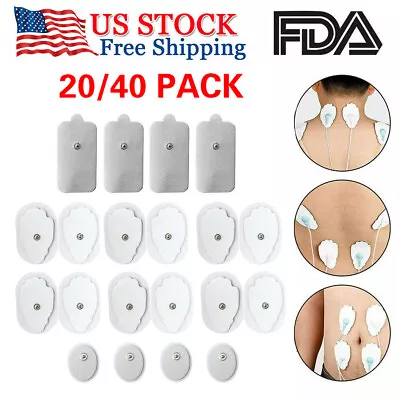 20/40PCS Electrode Pads Large Snap Replacement Tens For Electrode Pulse Massager • $9.99