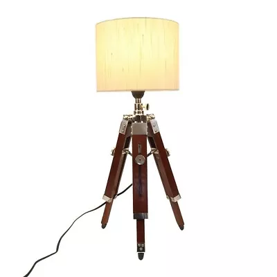 $77.97 • Buy Wooden Floor Tripod Antique Table Lamp 21 Inch Without Shade