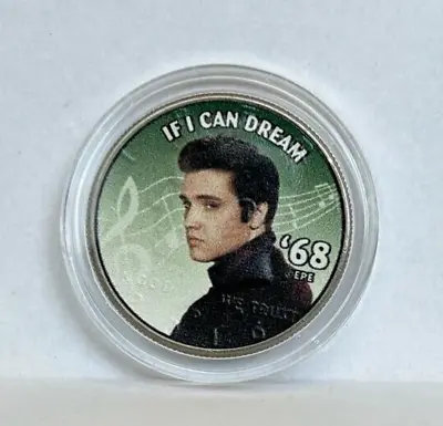 United States - Elvis Presley - If I Can Dream - Half Dollar Colorized Coin • $12.85