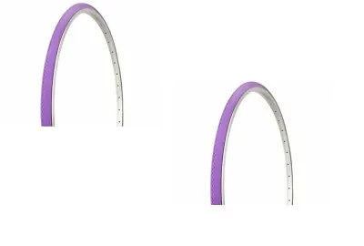 Sale: Pair(2pcs)  Bicycle Tires 700 X  25c Purple Road Touring Fixie Bikes • $44.99