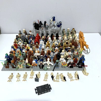 £200 • Buy Lego Star Wars Minifigure Large Bundle Joblot 170+ Figures Count Doku Kit Fisto