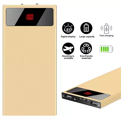 2024 Slim 5000000mAh Power Bank Portable 2 USB Battery Charger For Phones AU • $28.89