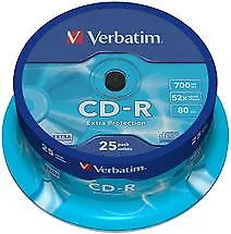 Verbatim CD-R 700MB 25Pk Spindle 52x 43432 • $22.20