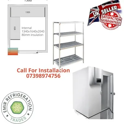 Walk In Cold Room With Monoblock Compressor 1.8 M X 1.5m Shelf Inc.  Use Takeway • £4975