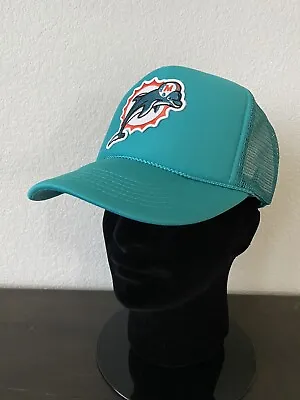 MIAMI DOLPHINS Vintage Throwback Classic Logo Trucker Snapback Cap Hat NEW 🐬🏈 • $22