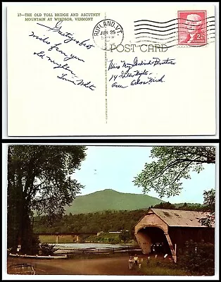 1957 US Postcard - Rutland Vermont To Ann Arbor Michigan U15 • $2.99