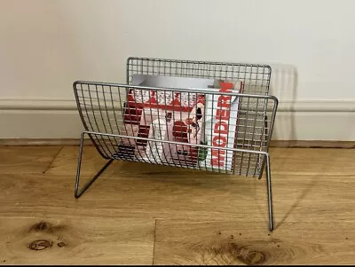 Vintage Habitat Steel Wire Magazine Rack Storage Basket Niels Gammelgaard • £75