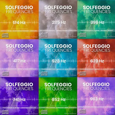 Solfeggio Frequencies - All Nine Audio Discs - Complete CD Set - 9 CDs • $89.99