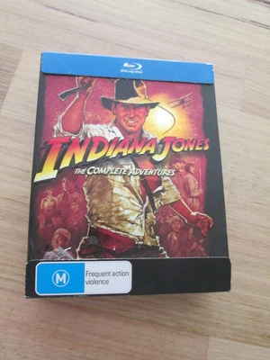 $46 • Buy Indiana Jones The Complete Adventures Blu -ray Disc 1, 2, 3 & 4 LIKE NEW