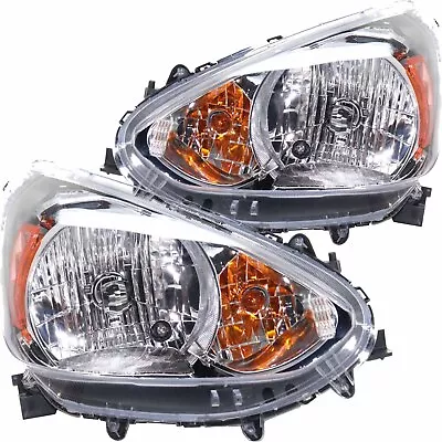 Headlights Set Fits 14-20 Mitsubishi Mirage Hatchback Pair Halogen Headlamps • $220.64
