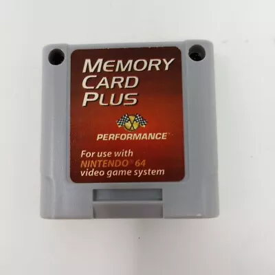 Performance Memory Card Memory Card Plus For Nintendo 64 N64 - Tested • $14