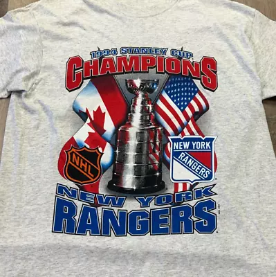 BEST SALE!!! VINTAGE New York Rangers Shirt Gray 1994 Single NHL  S-5XL • $20.99