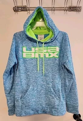 J. America Blue USA BMX Pullover Long Sleeve Hoodie Size Medium  • $22