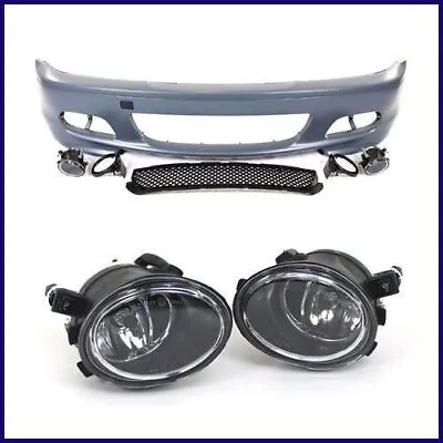 Bmw E46 Mtech M Tech Style Front Bumper W/ Clear Fog Lights 2000-2006 Coupes • $395