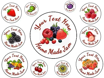 £1.99 • Buy PERSONALISED JAM JAR LABELS STICKERS For Preserves, Home Made Jam Etc  4.5cm
