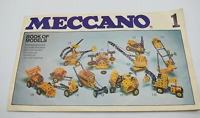 Meccano 1 Book Of Models Booklet 1970s • £8