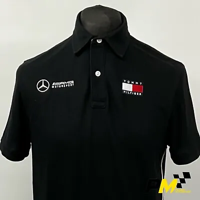 Mercedes AMG Petronas F11 Team Issue Grey Tommy Hilfiger Polo Shirt • £34